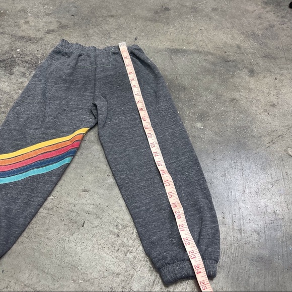 AVIATOR NATION 5-Stripe Kids Charcoal Sweatpants KIDS SZ4 - Picture 2 of 5
